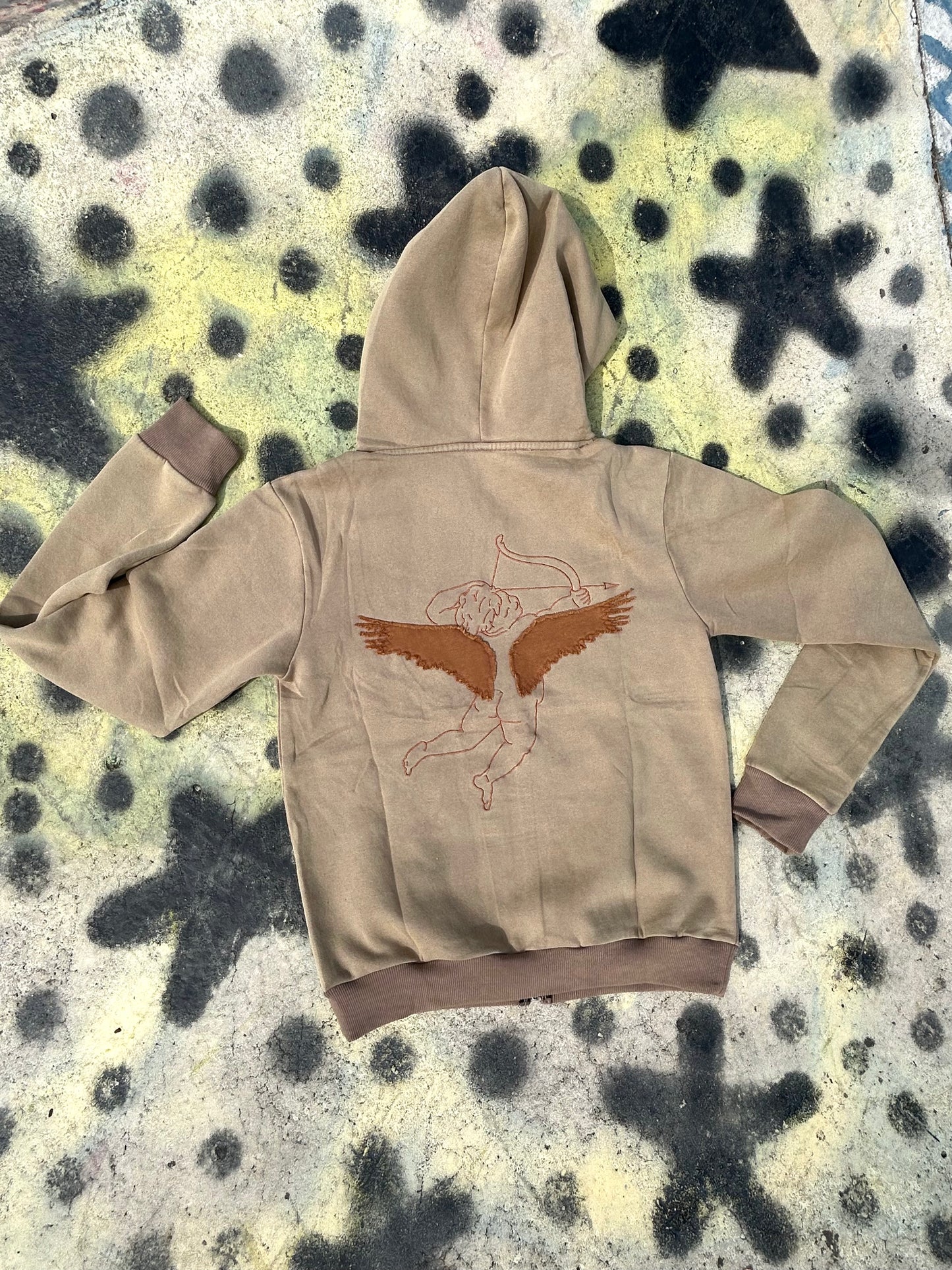 Brown Distressed Dashuri Hoodie