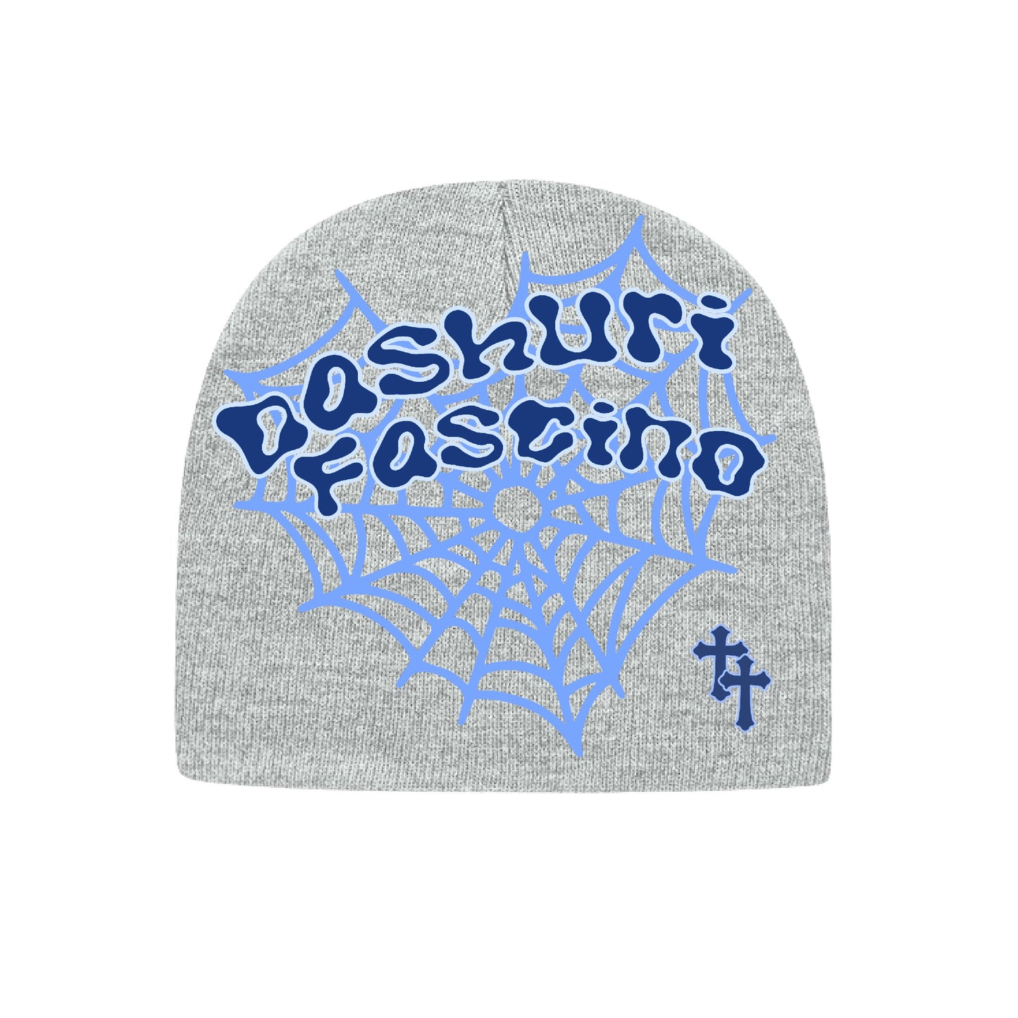 Blue Heart Web Beanies
