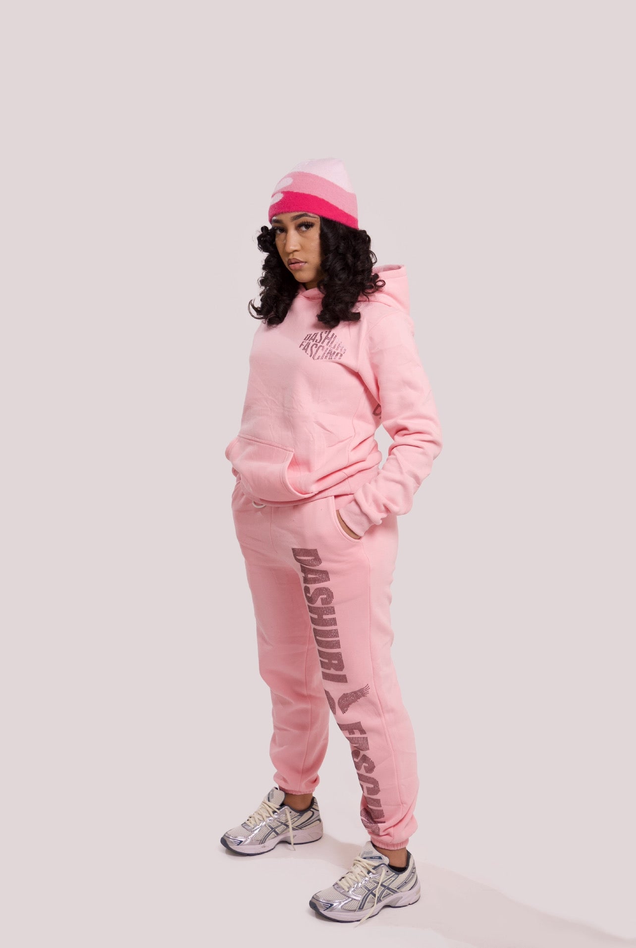 Pink Dashuri Diamond Sweatsuit