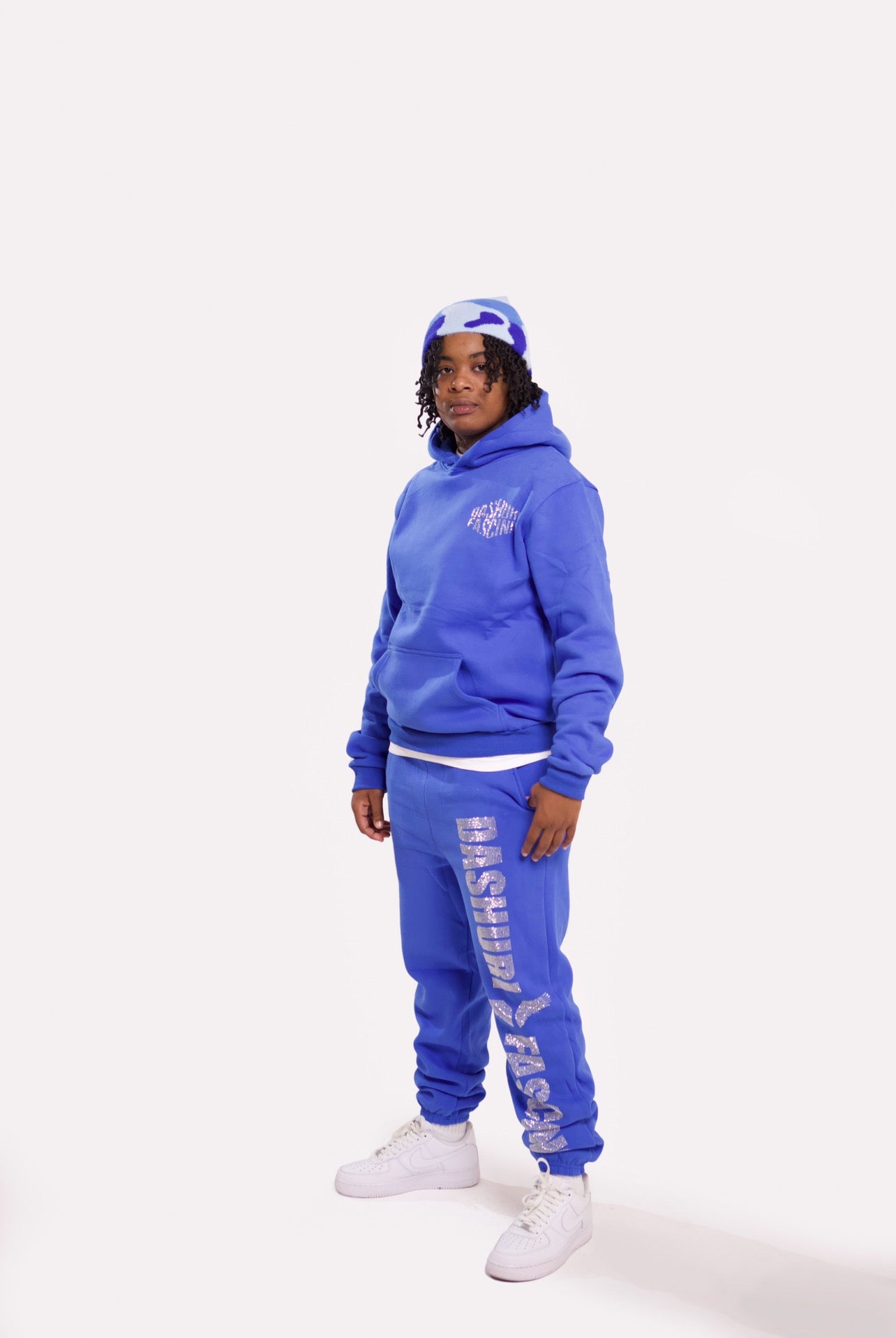 Blue Dashuri Diamond Sweatsuit